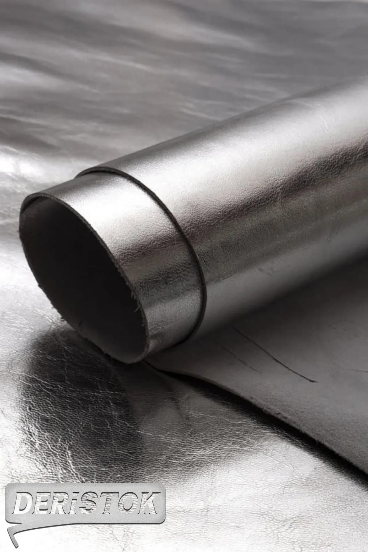 Kağıt Baskılı Oğlak Derisi Gümüş