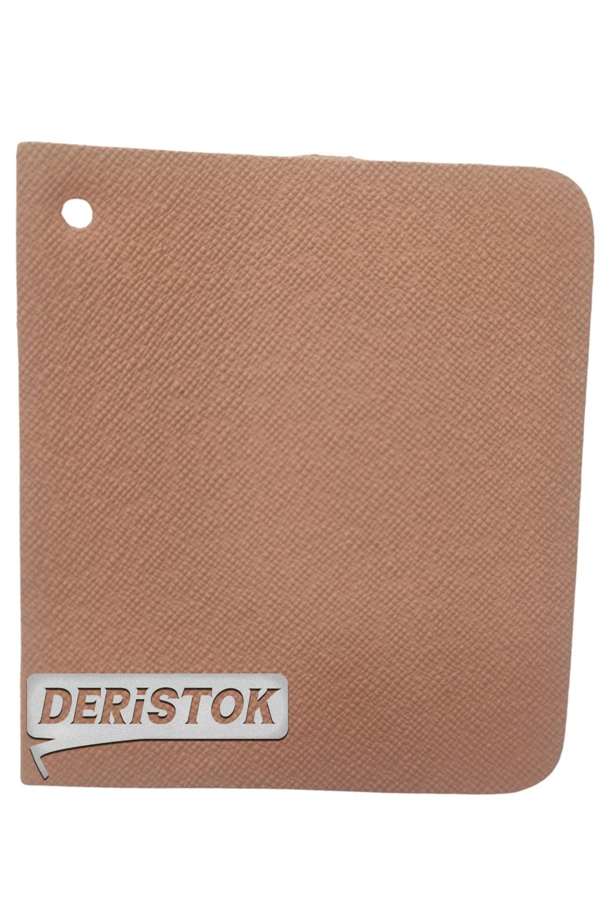 Çantalık Çuval Desenli Deri Gül Kurusu - 1