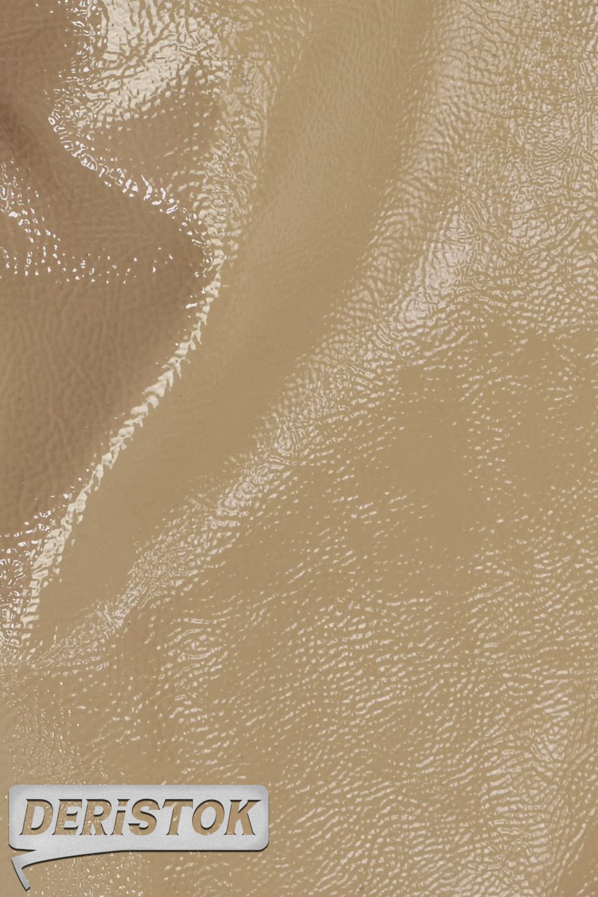 Dana Derisi Rugan Kırışık Koyu Bej