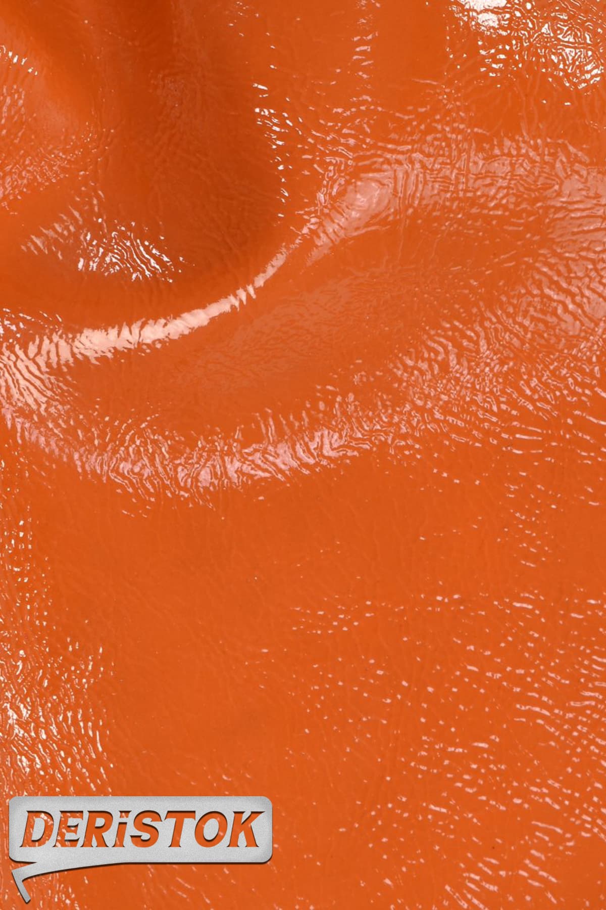 Dana Derisi Rugan Kırışık Turuncu