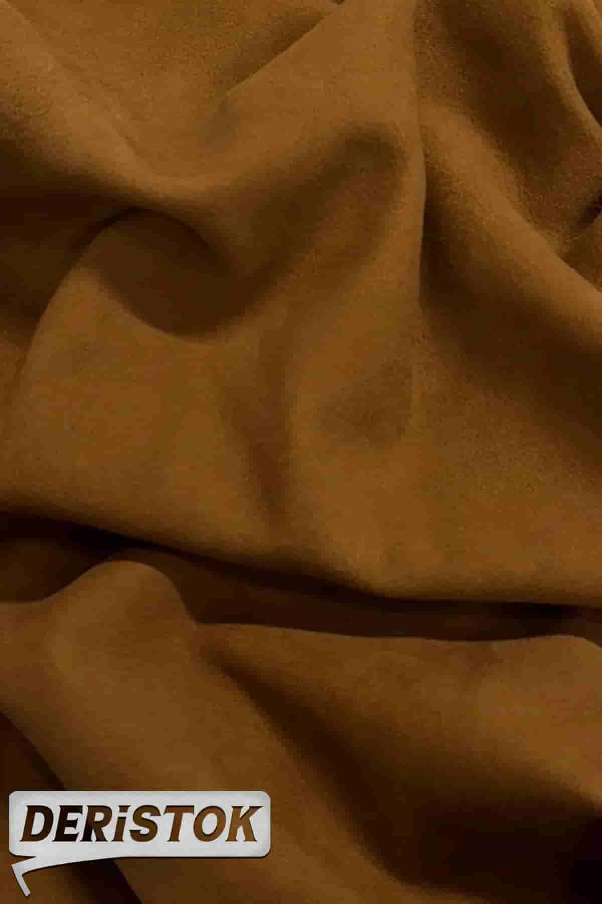 Oğlak Süet Deri Koyu Taba