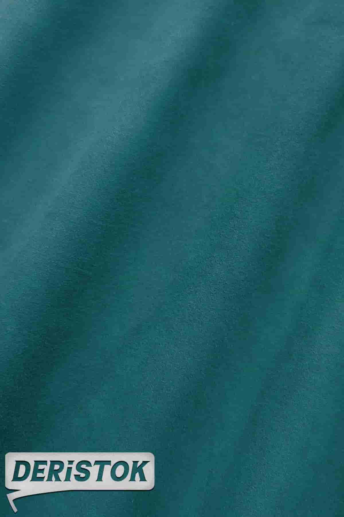 Oğlak Süet Deri Ördek Başı Yeşili