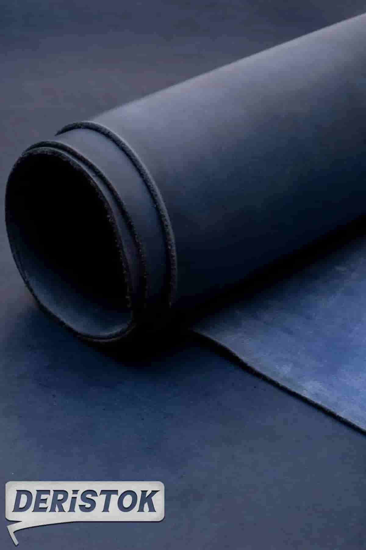 Koşumluk Vejetal Deri Lacivert